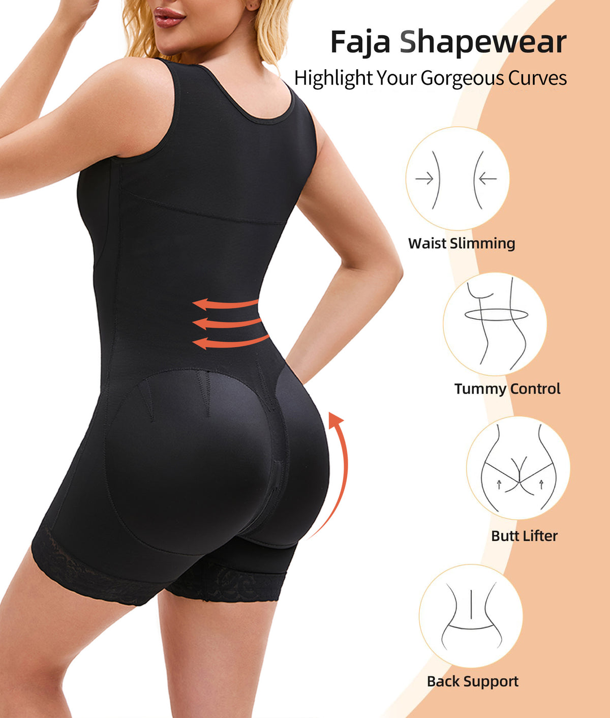 Shapewear bodysuit detail
